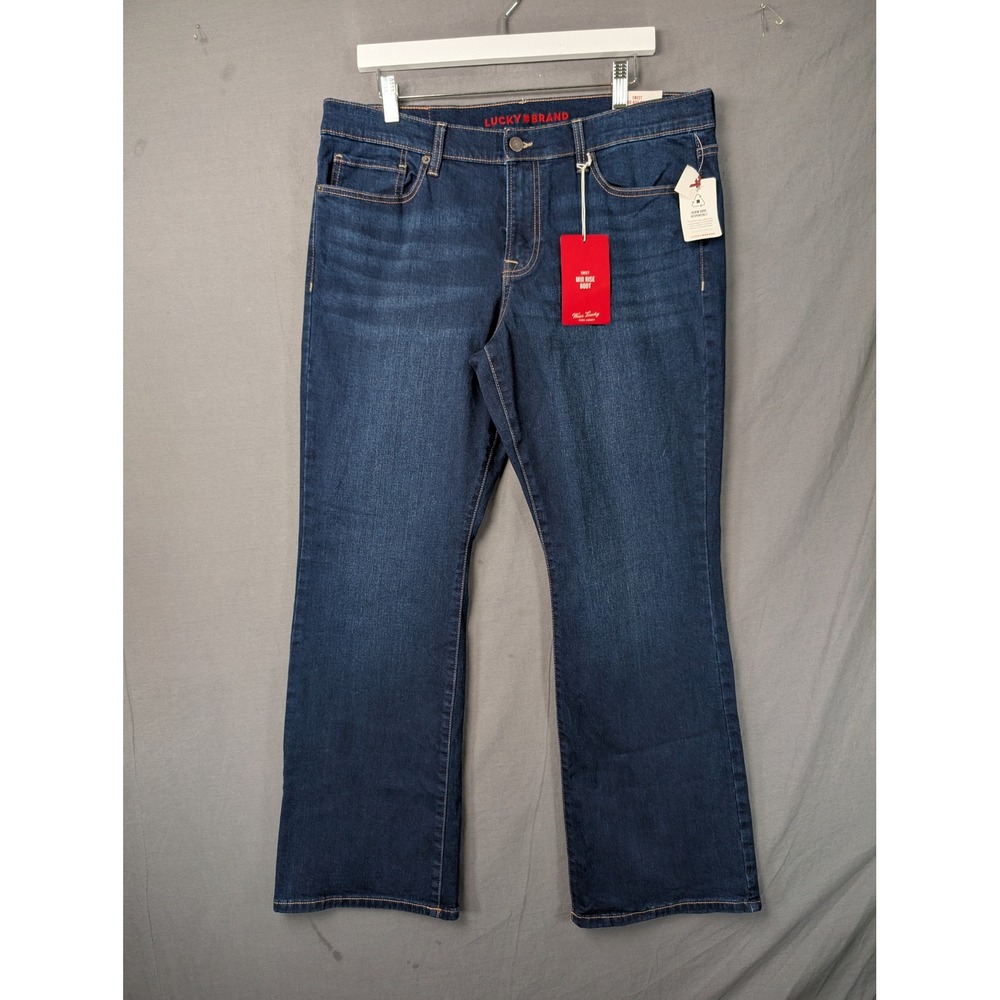 Lucky Brand Sweet Mid Rise Boot Ankle Jeans Dark Wash Blue Size 14/32 NWT